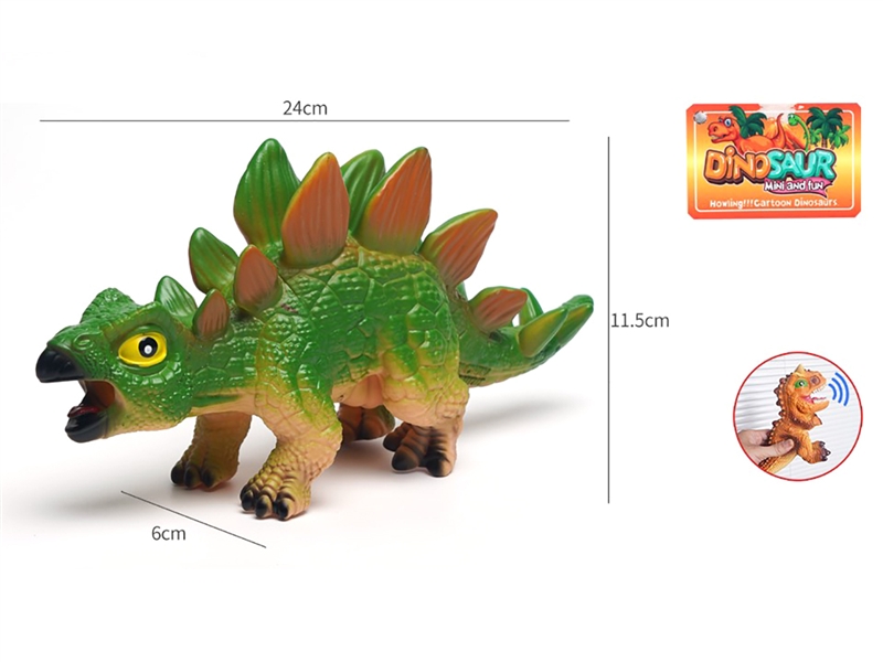 VINYL DINOSAUR W/WHISTLE,8ASST - HP1187418