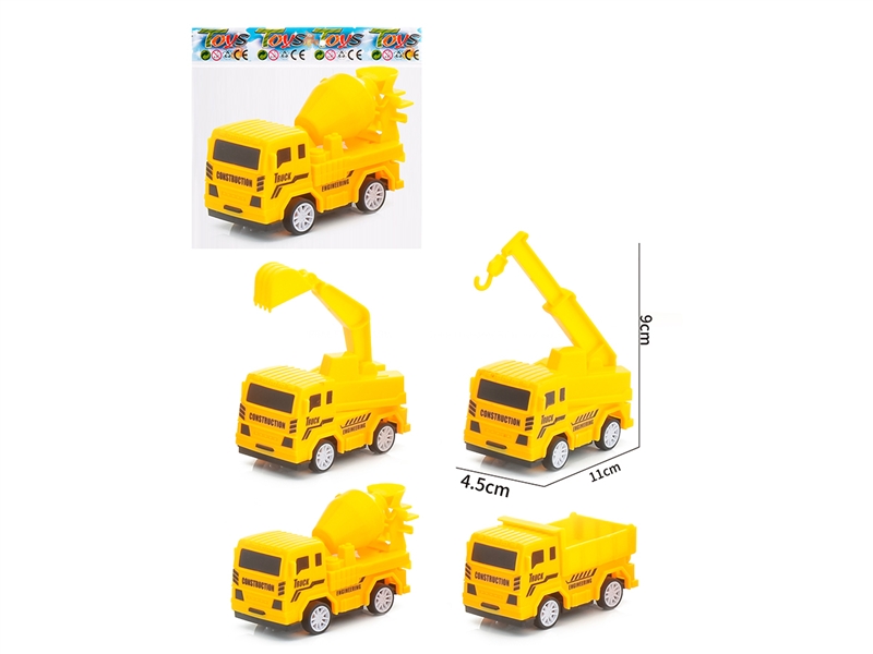 PULL BACK CONSTRUCTION TRUCK 4ASST - HP1188183