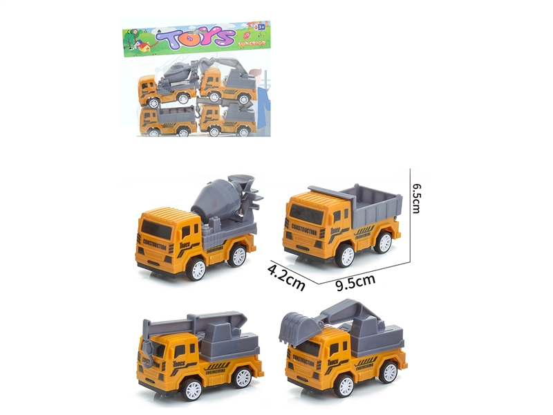 PULL BACK CONSTRUCTION TRUCK 4ASST - HP1188193