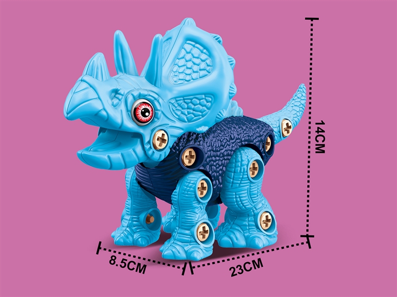 DIY ASSEMBLE DINOSAUR W/MUSIC & LIGHT & MOTOR DRILL（INCLODED BATTERY） - HP1188284