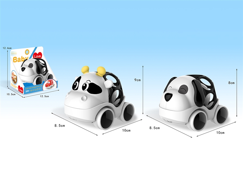 软胶摇铃车（奶牛+狗） - HP1188385