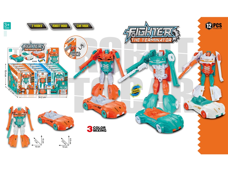 TRANSFORMATION ROBIT CAR 12PCS/DISPLAY BOX - HP1189158
