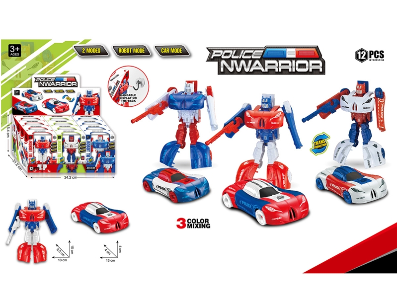 TRANSFORMATION ROBIT CAR 12PCS/DISPLAY BOX - HP1189160