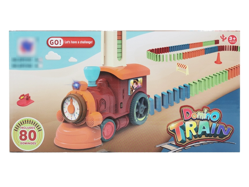 B/O TRAIN WITH DOMINO 80PCS - HP1189179