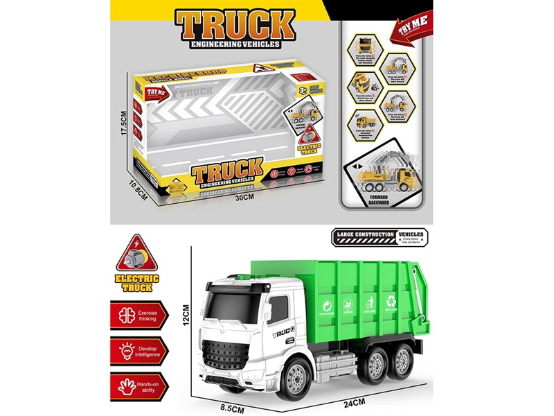 1:16 B/O SANITATION TRUCK W/LIGHT & MUSIC - HP1189741