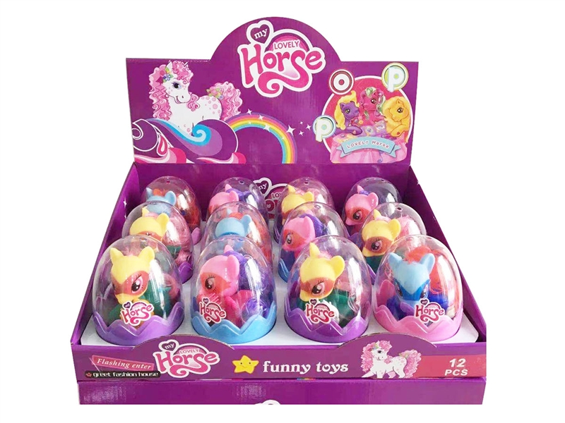 VINYL HORSE W/ACCESSORIES，12PCS/DISPLAY BOX - HP1190229