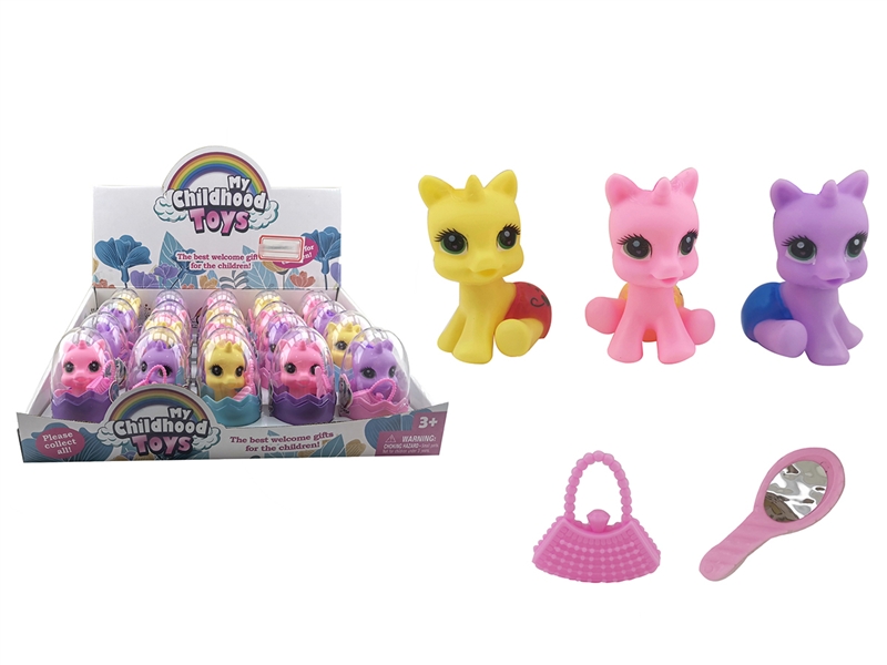 VINYL HORSE W/ACCESSORIES，20PCS/DISPLAY BOX - HP1190237