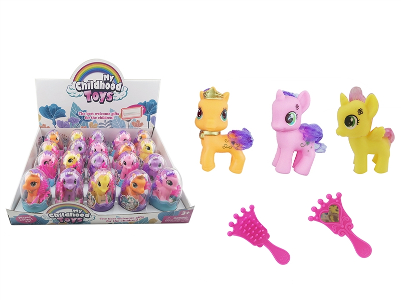 VINYL HORSE W/ACCESSORIES，20PCS/DISPLAY BOX - HP1190238
