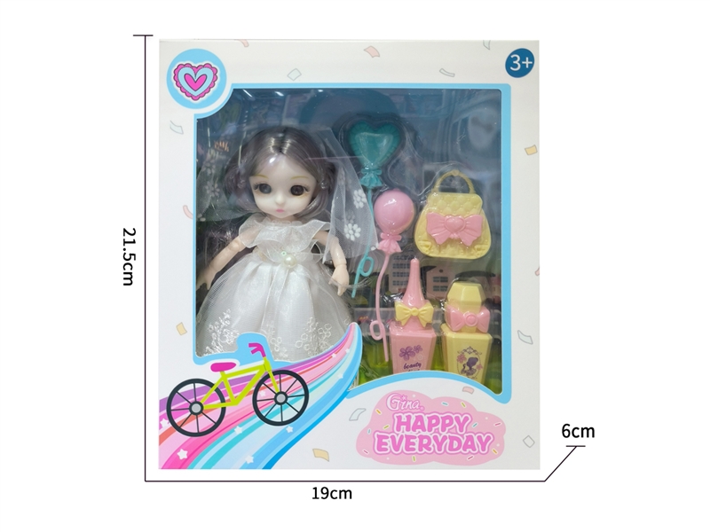 6寸13关节婚纱女孩 - HP1190276