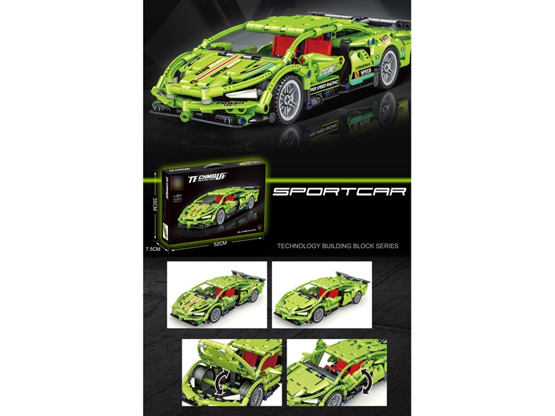 PULL BACK BUILDING BLOCKS CAR 499PCS - HP1190309