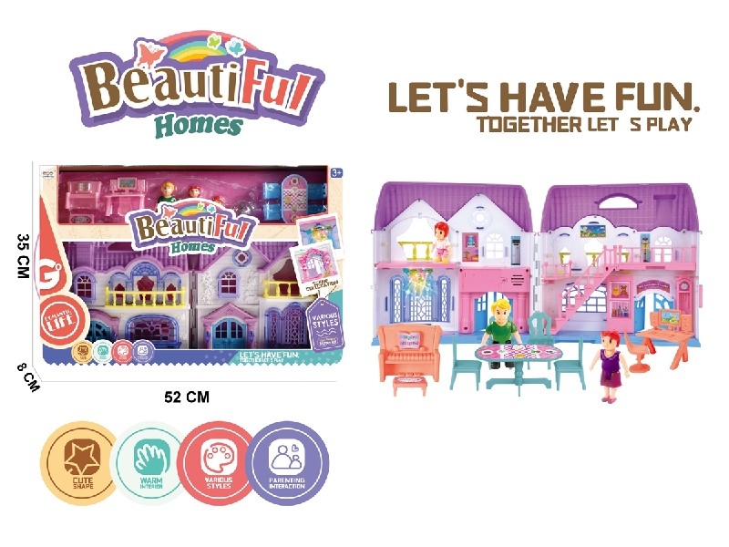 VILLA SET W/LIGHT & MUSIC ,INCLUDED 3*AG3 - HP1190442