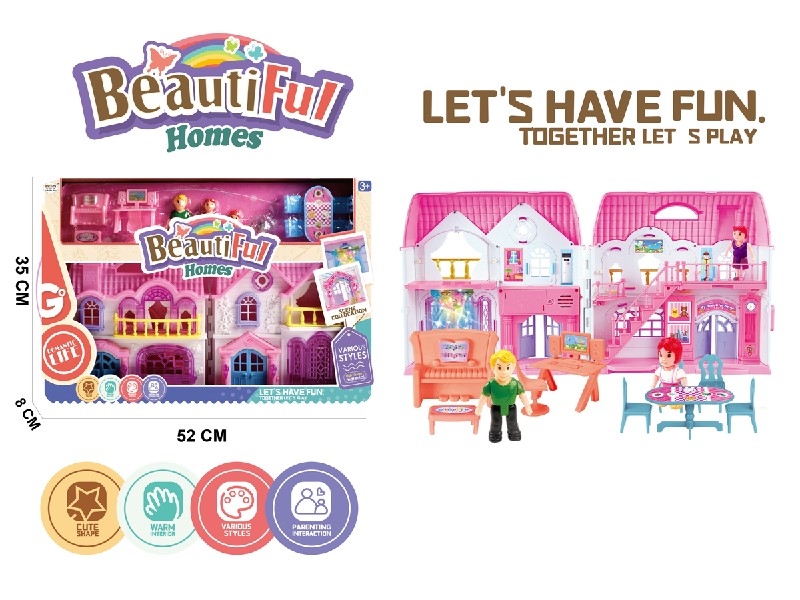 VILLA SET W/LIGHT & MUSIC ,INCLUDED 3*AG3 - HP1190444