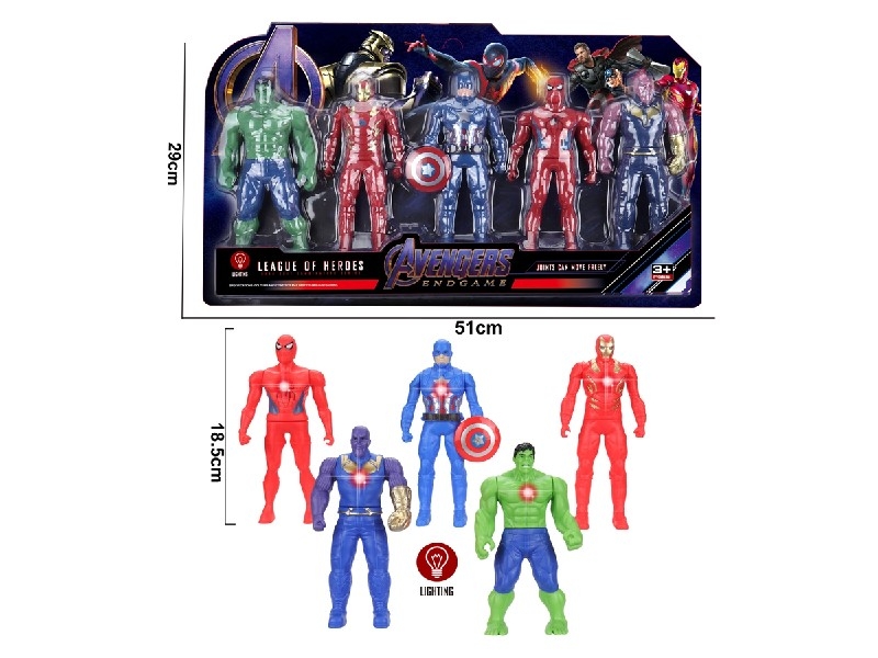 18.5CM THE AVENGERS W/LIGHT , 2ASST - HP1190857