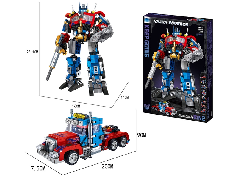 8 IN 2  DEFORMATION BUILDING BLOCKS 769PCS - HP1192200