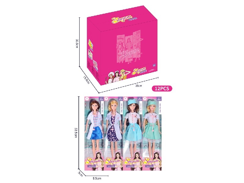 11.5寸护士芭比系列 12PCS - HP1192541