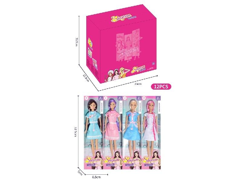 11.5寸护士芭比系列 12PCS - HP1192544