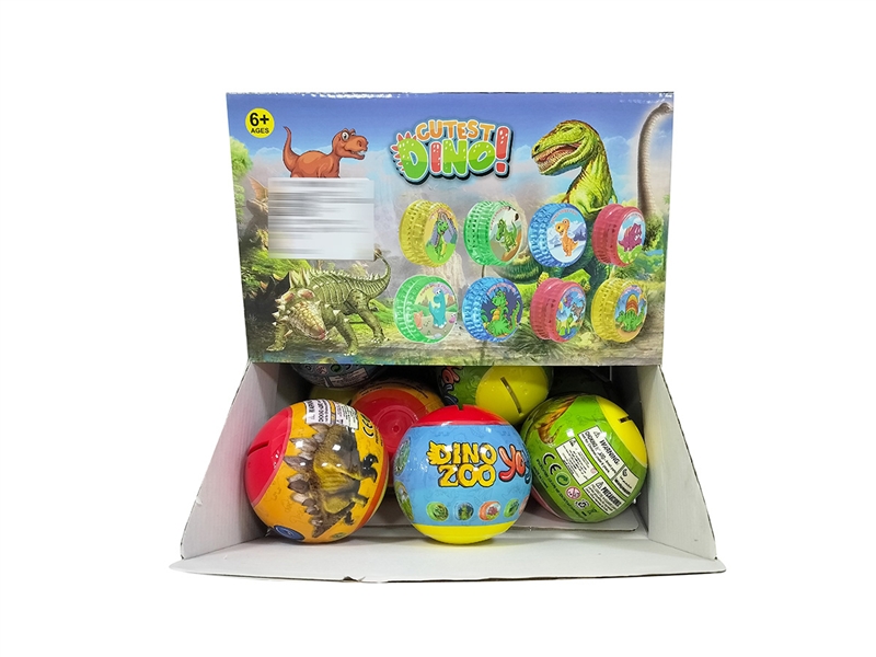 DINOSAUR BLIND BALLS，8PCS/DISPLAY BOX - HP1192804