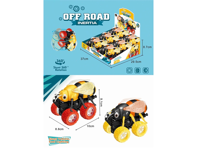 FRICTION STUNT CAR 12PCS/DISPLAY BOX - HP1192811