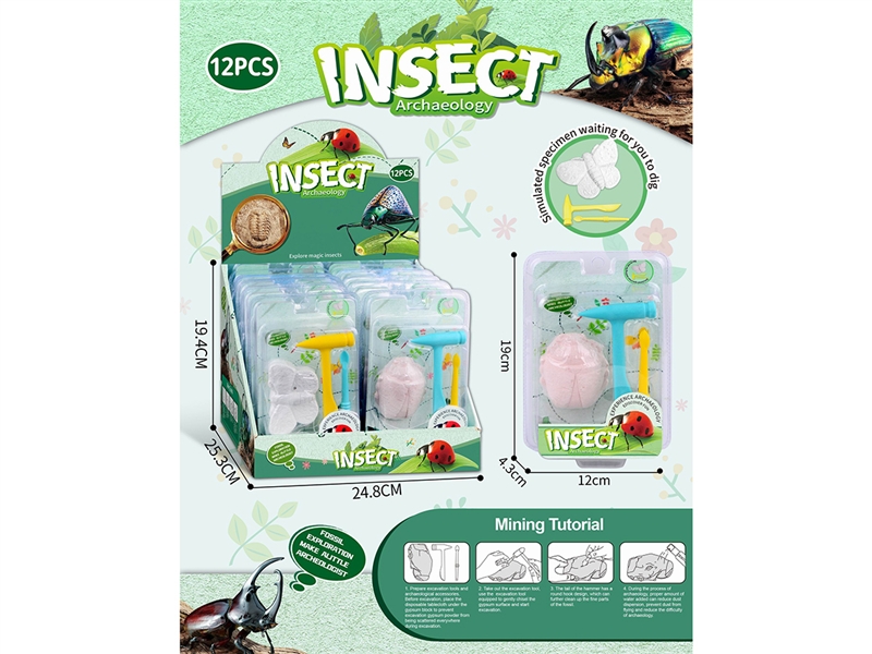 INSECT ARCHAEOLOGY,12PCS/DISPLAY BOX - HP1192818