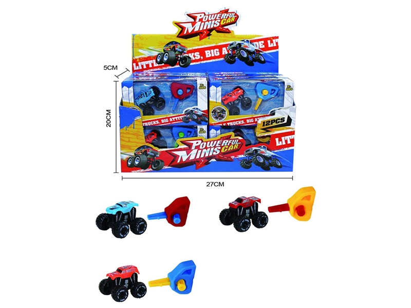 PRESS & GO CAR，12PCS/DISPLAY BOX - HP1192827