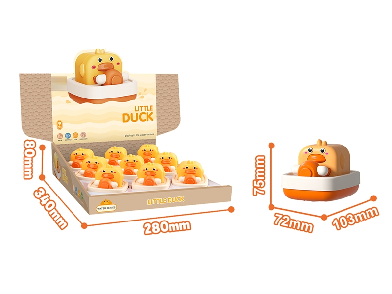 WIND UP DUCK BOAT,9PCS/DISPLAY BOX - HP1192959