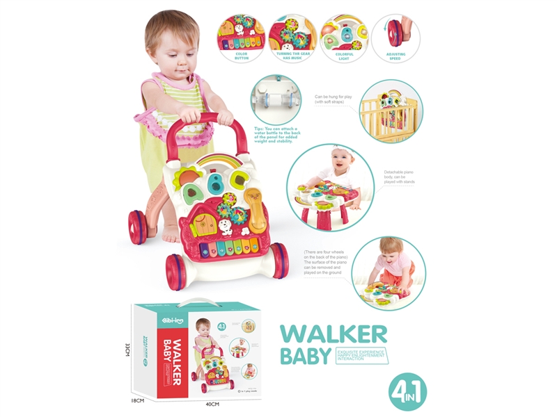 4 IN 1 BABY WALKER & PIANO (RED) - HP1193239