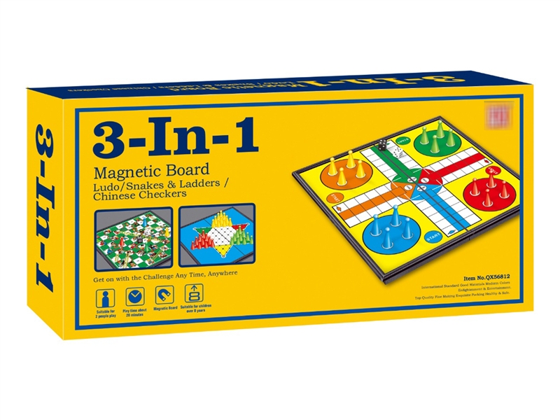 3 IN 1 MAGNETIC CHESS GAME - HP1193297