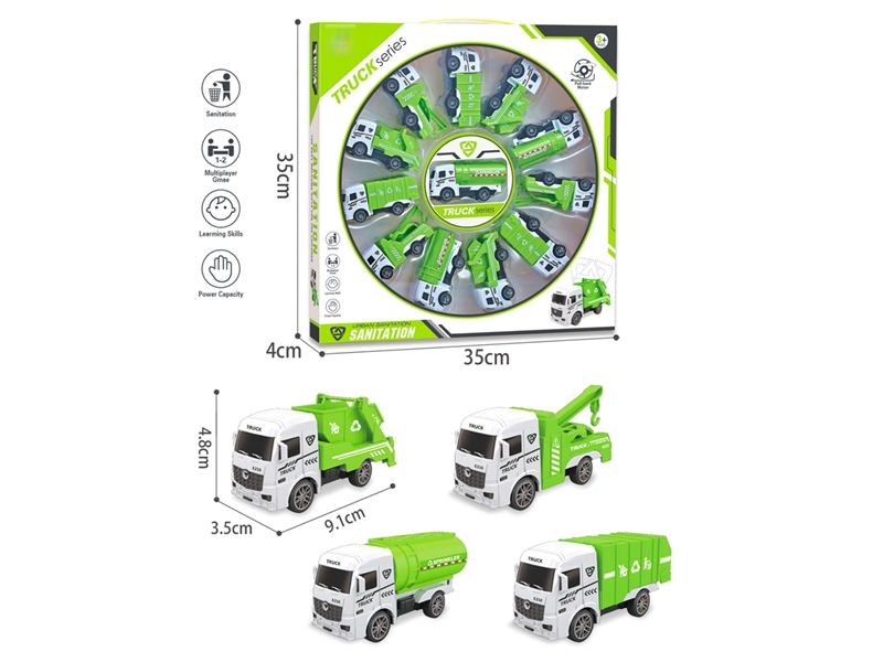 PULL BACK SANITATION TRUCK - HP1193923