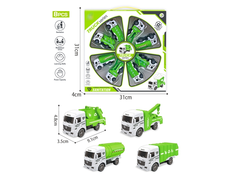 PULL BACK SANITATION TRUCK - HP1193924
