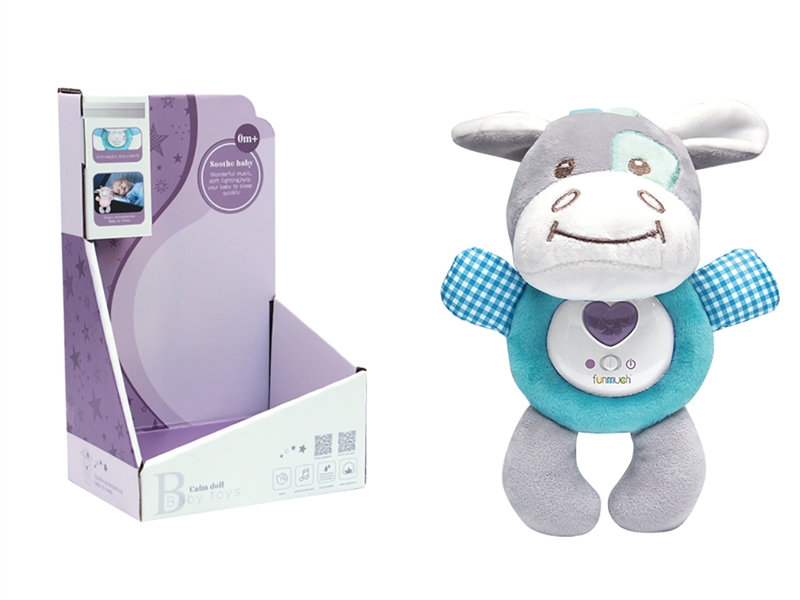 PLUSH SOOTHE DONKEY W/LIGHT & MUSIC - HP1194558