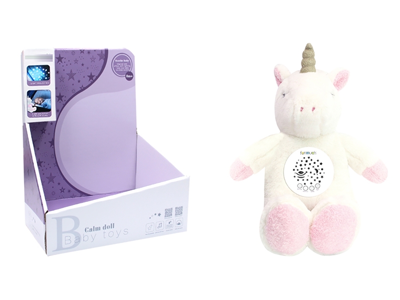 PLUSH SOOTHE UNICORN W/LIGHT & MUSIC & PROJECTION - HP1194560