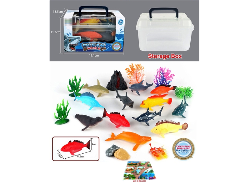 MARINE ANIMAL SET (12 PCS) - HP1194941