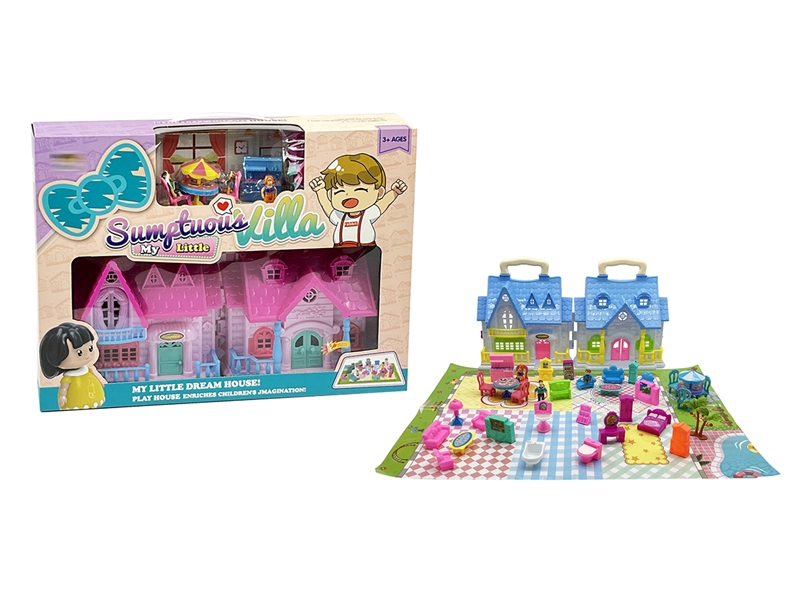 VILLA PLAY SET W/SOUND,2COLOURS - HP1195266