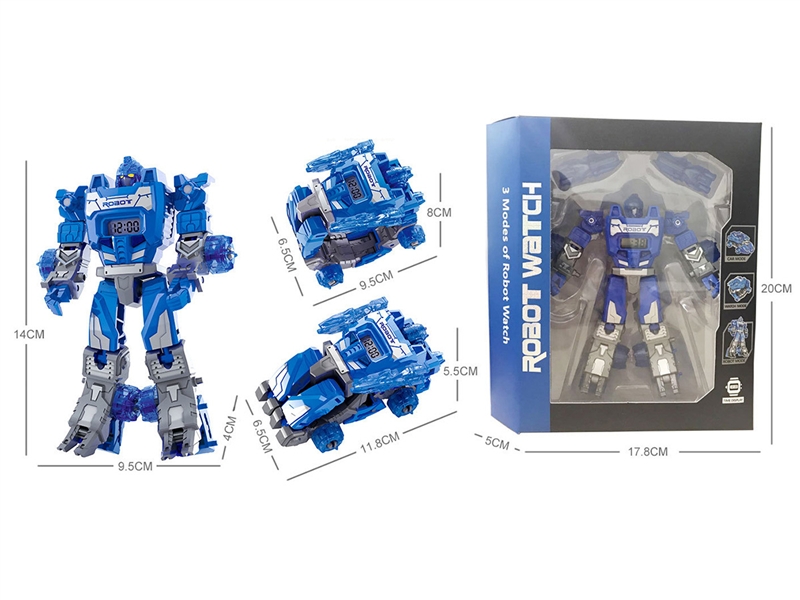 3 IN 1 DEFORMATION ROBOTS + ELECTRONIC WATCH - HP1195467