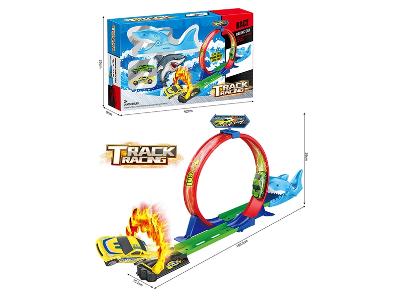 PRESS AND GO RAILWAY TRACK W/FREE WAY CAR 2PCS - HP1195861