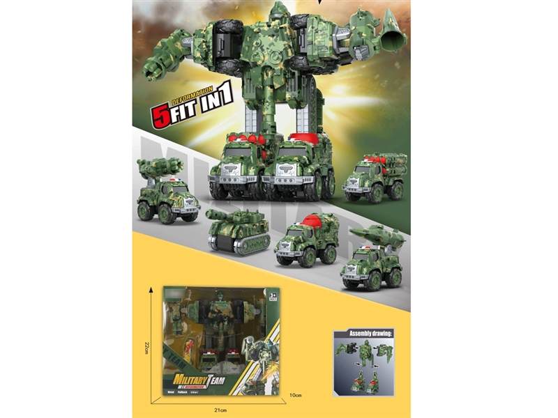 PULL BACK DIE-CAST DEFORMATION CAR - HP1197048