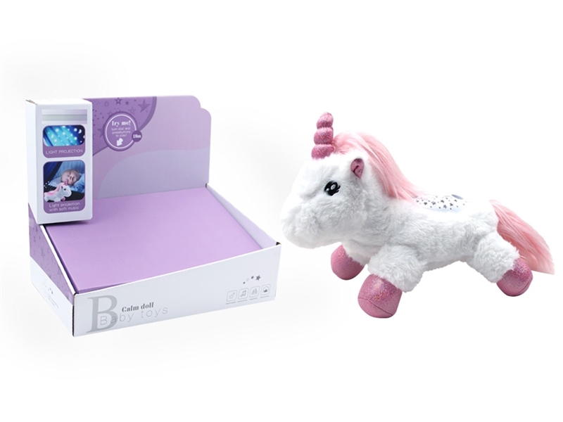 PLUSH SOOTHE UNICORN W/LIGHT & MUSIC & PROJECTION - HP1197131