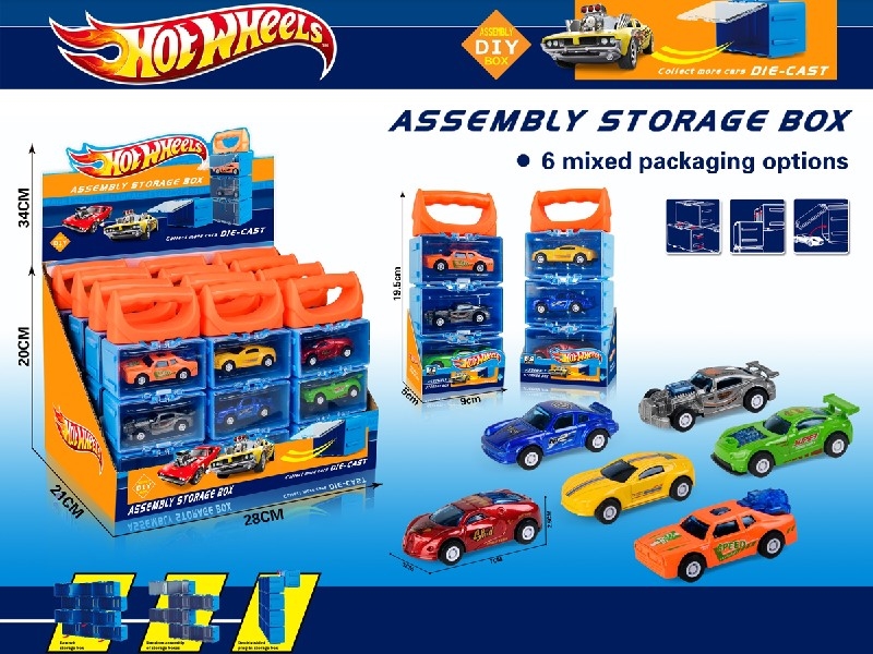 PULL BACK DIE-CAST CAR，12PCS/DISPLAY BOX SIZE - HP1197390