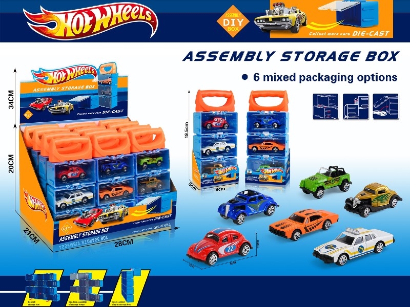 FREE WAY DIE-CAST CAR，12PCS/DISPLAY BOX SIZE - HP1197391
