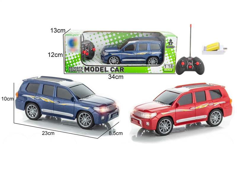 四通仿真丰田遥控车2色(带前灯)1:18 包电 - HP1197662