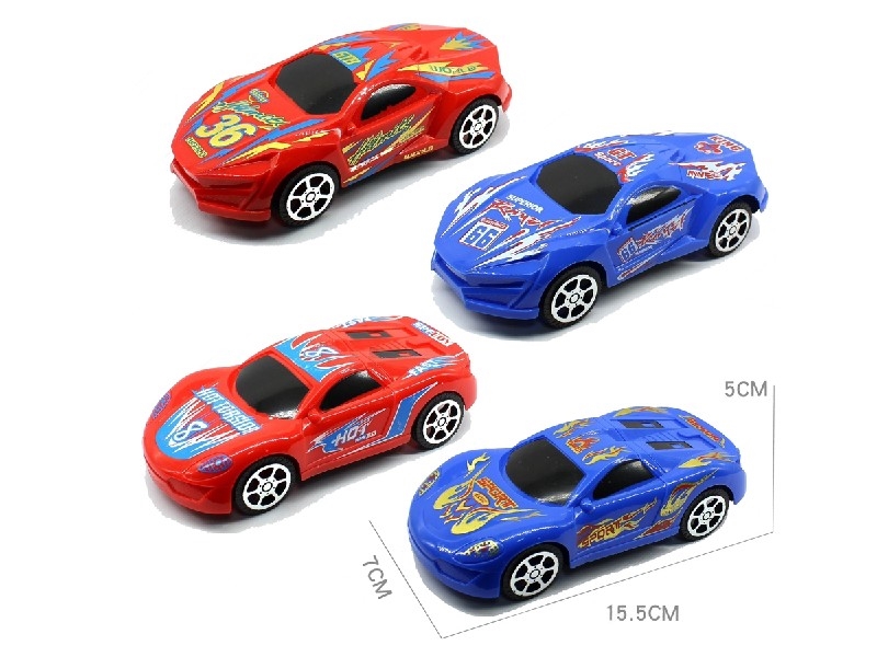 FRICTION CAR 4 STYLES 2 COLORS - HP1197934