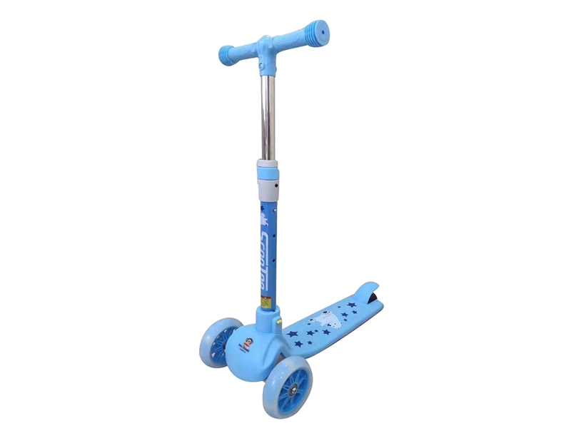 SCOOTER W/LIGHT，BLUE/PINK/ORANGE - HP1198448