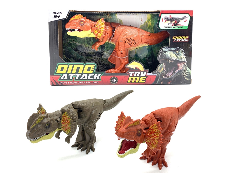 PRESS & SWAY DINOSAUR W/SOUNDS,2 COLOURS - HP1198503
