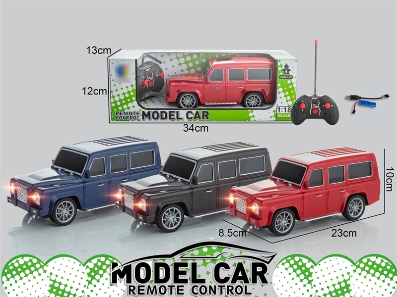四通仿真路虎遥控车3色(带前灯)1:18 包电 - HP1198721