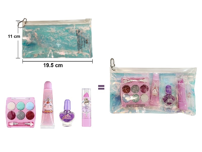 儿童彩妆化妆品(眼影6格+唇膏+唇彩+指甲油） - HP1199038