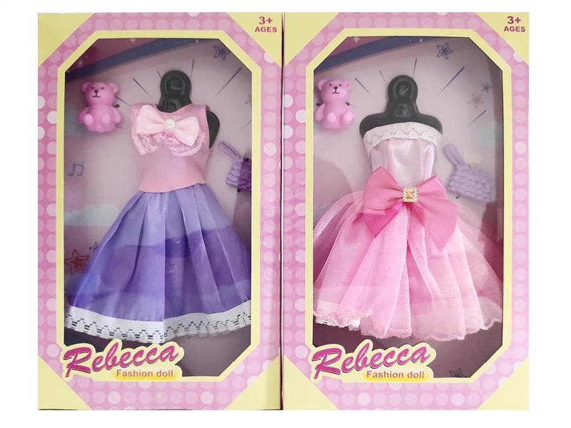 11.5寸芭比衣服彩盒装,2款混装 - HP1199876