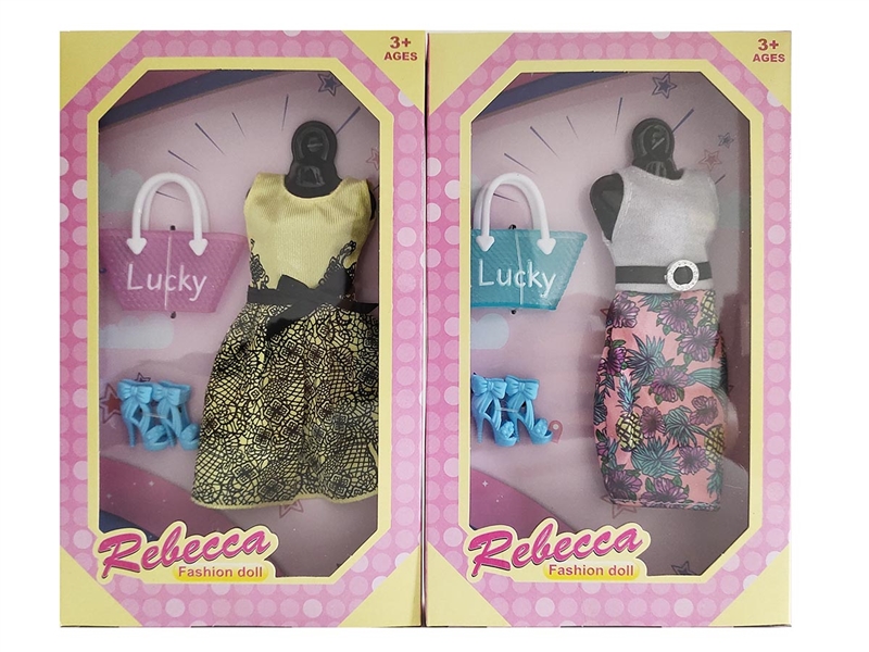 11.5寸芭比衣服彩盒装,2款混装 - HP1199877