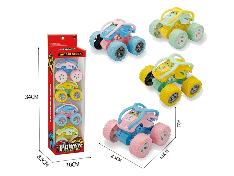 FRICTION STUNT CAR,4 COLOURS - HP1199951