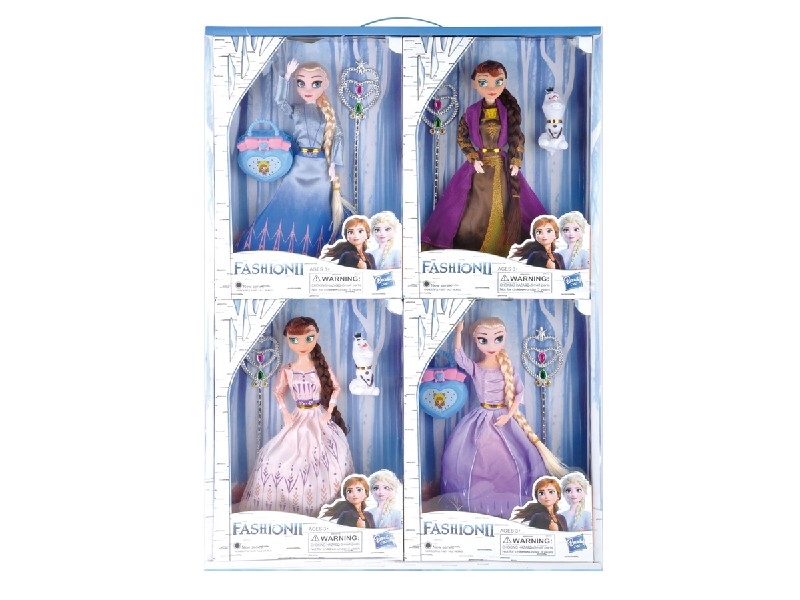 11寸关节冰雪公主4人展示盒 - HP1200170
