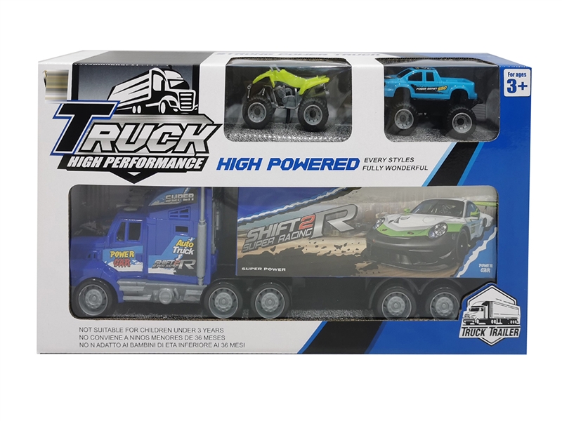 FRICTION TRUCK W/FREE WAY CAR 2PCS - HP1200364